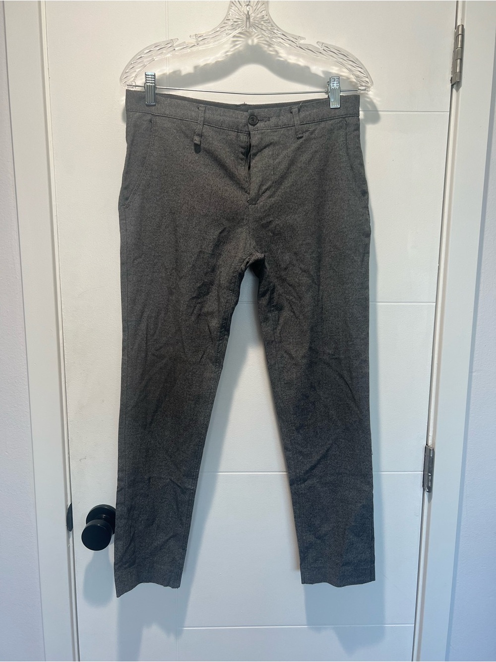 Zara Men's Dark Gray Extra Slim Tailored High Water Dress Pants - Size 30